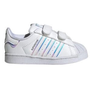 adidas Little Kids Superstar CF I "Iridescent" Tennis Shoes Size 8K GV8904 New